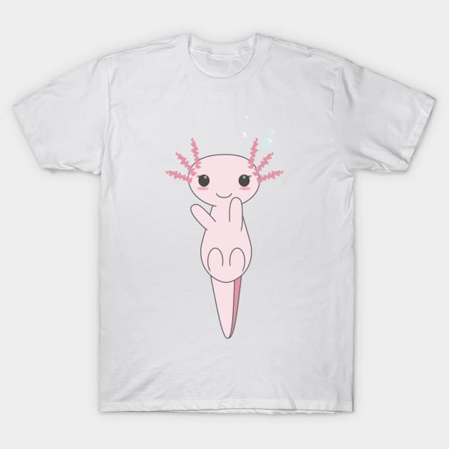 Axolotl T-Shirt by maya-reinstein